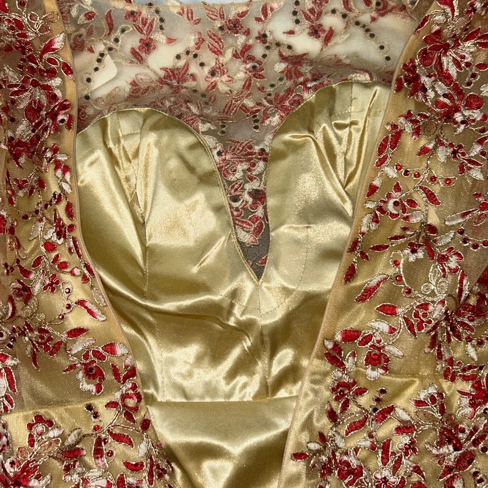 MEIER Women’s Illusion Long Sleeve Embroidery Prom/Formal Dress – Size 8 NWT - Picture 16 of 16